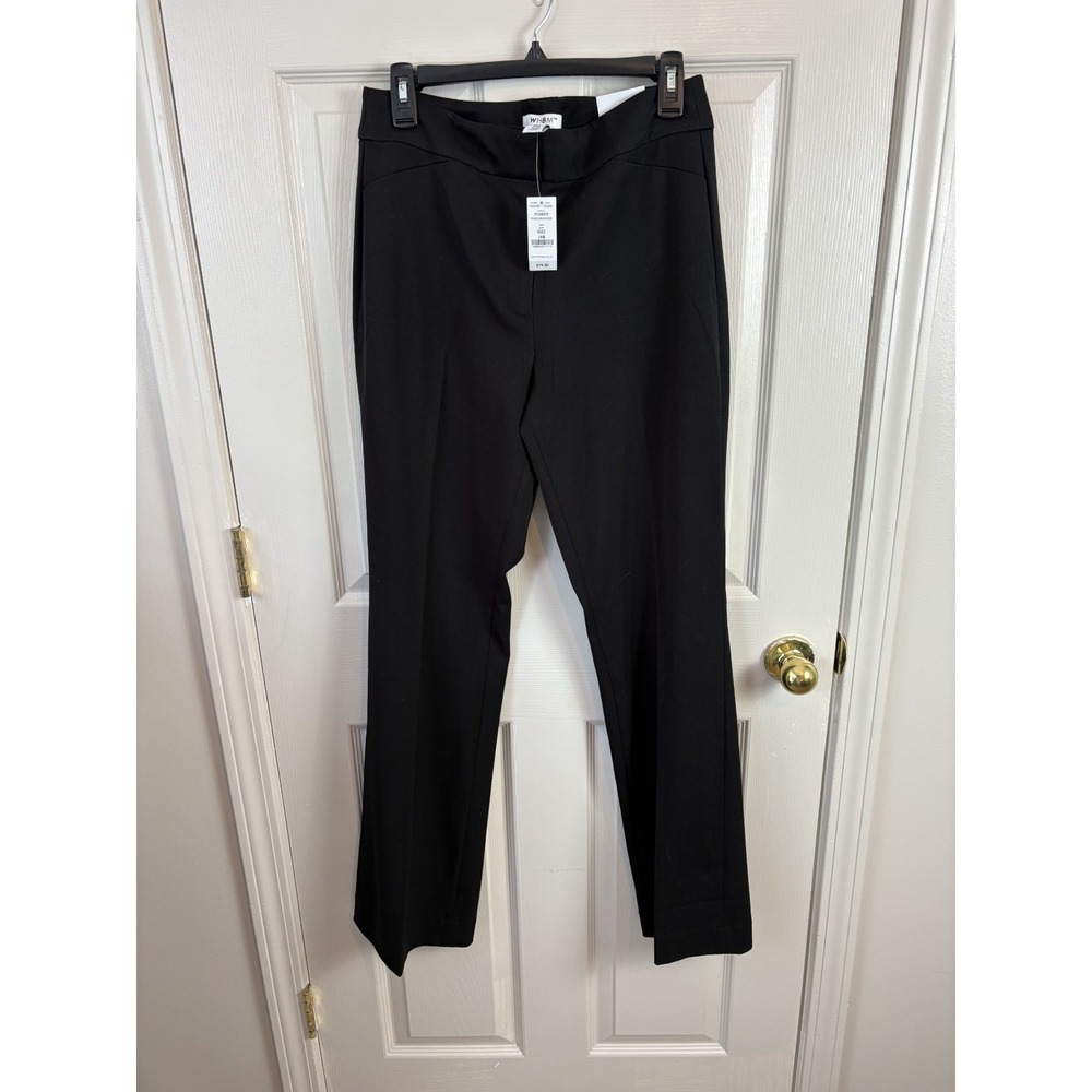 WHBM Slim Boot Pants Women 10R Black NEW Seasonless Workwear 570330175